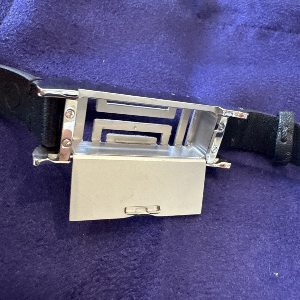 NWT Tory Burch X Fitbit Flex Black & Silver Double-Wrap BRACELET  W/  Dust Bag - Picture 7 of 12